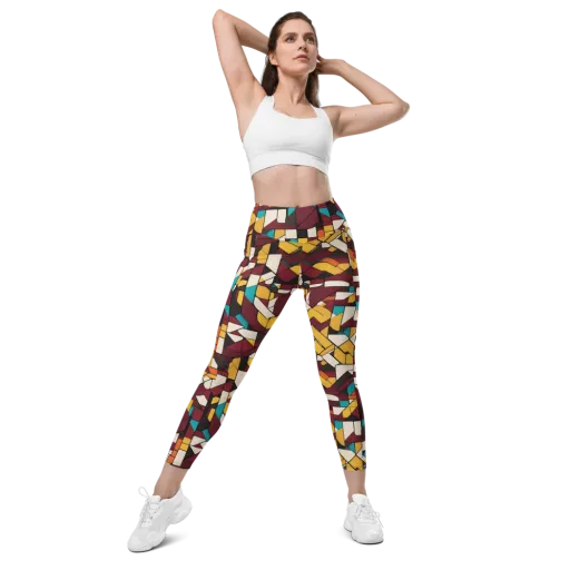 Carmine Circuit on a Leggings with Pockets