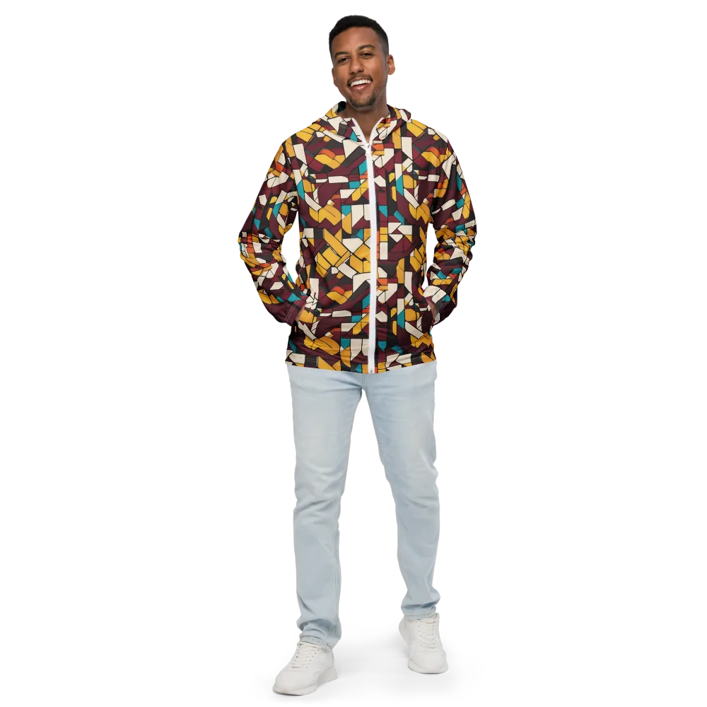 Carmine Circuit on Men's Windbreaker — Front
