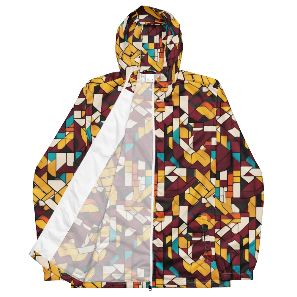 Carmine Circuit on Men's Windbreaker — Front
