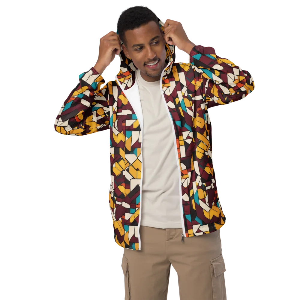 Carmine Circuit on Men's Windbreaker — Front