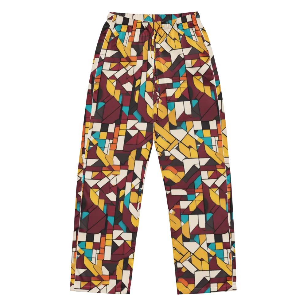 Carmine Circuit on Women's Pajama Pants — Front