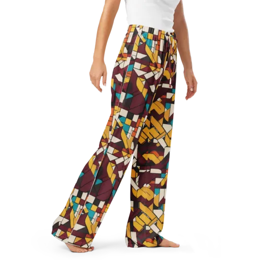 Carmine Circuit on a Women's Pajama Pants