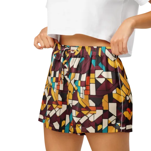 Carmine Circuit on a Women's Pajama Shorts