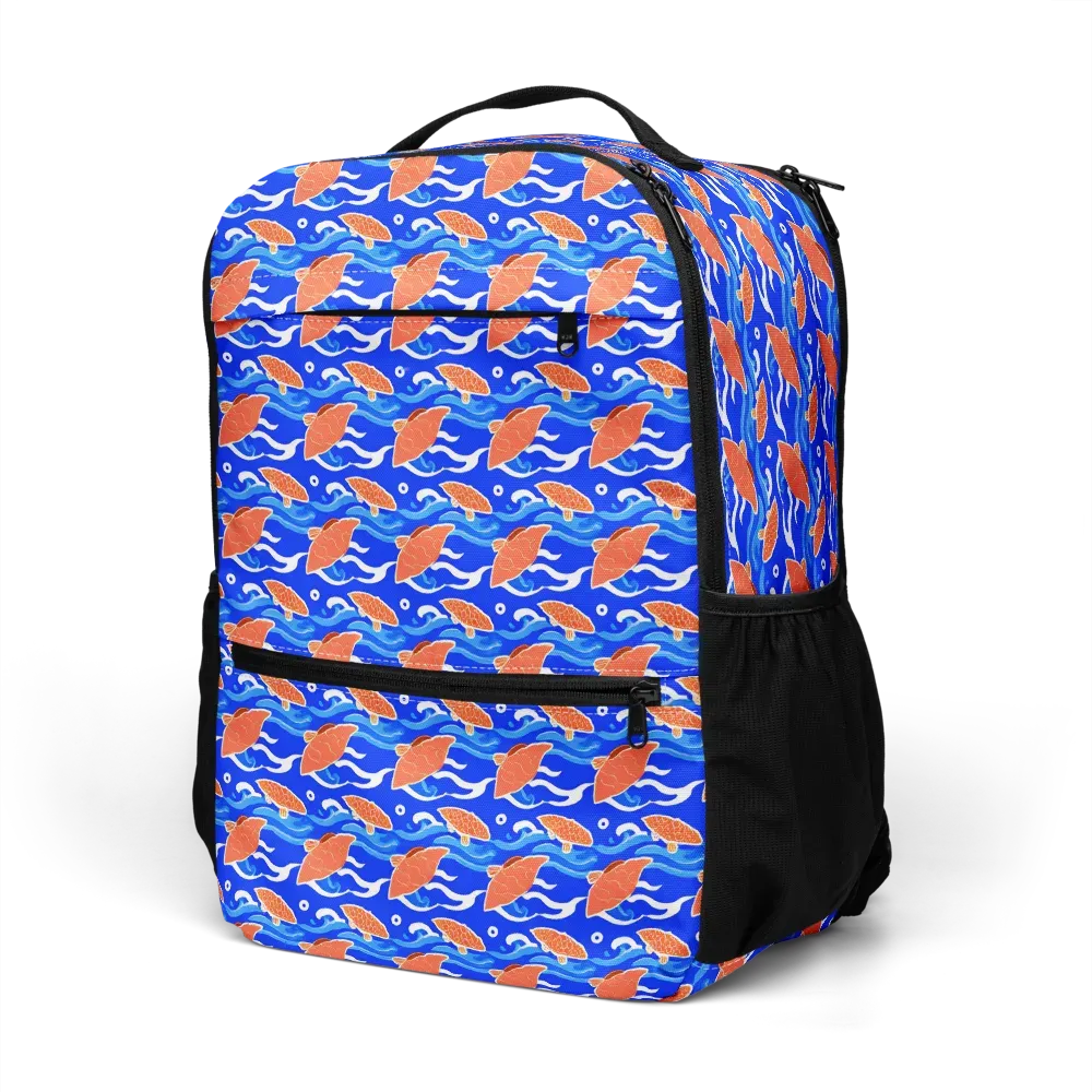 Neon River on Utility Backpack — Left Front