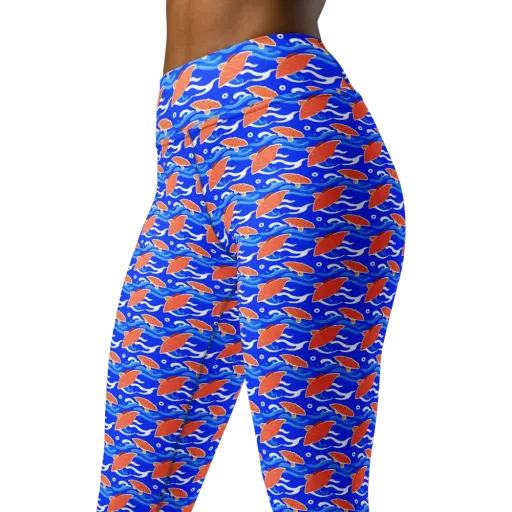 Neon River on a Yoga Leggings