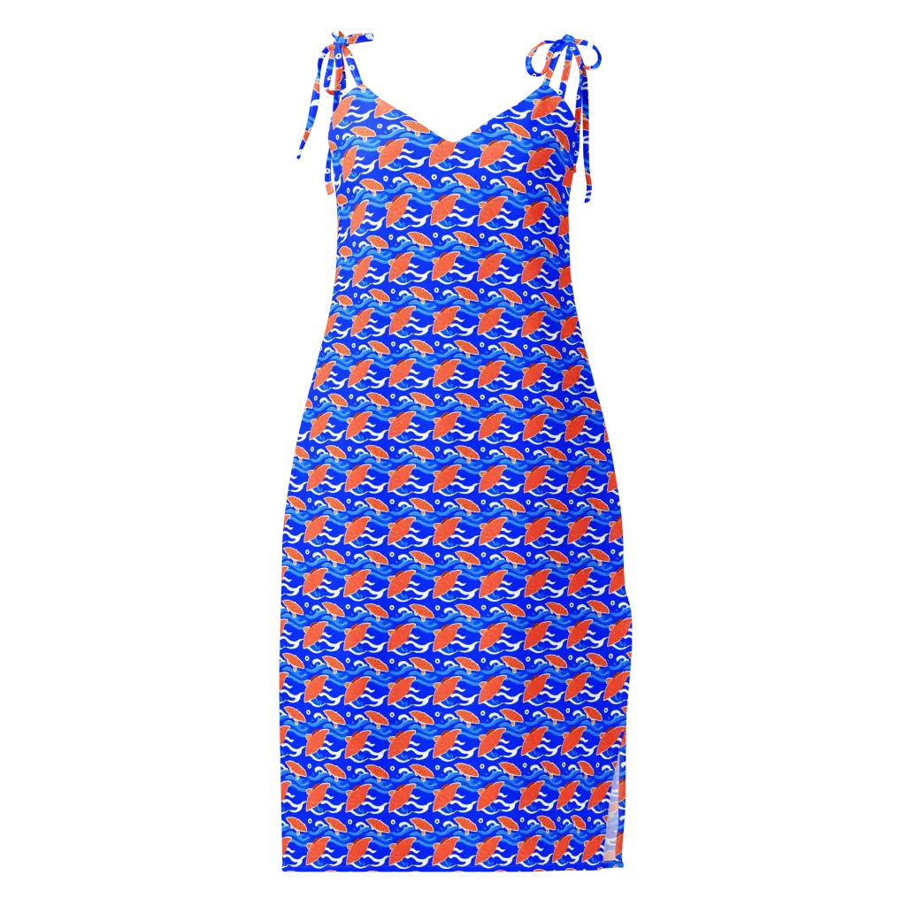 Neon River on Slip Dress — Front