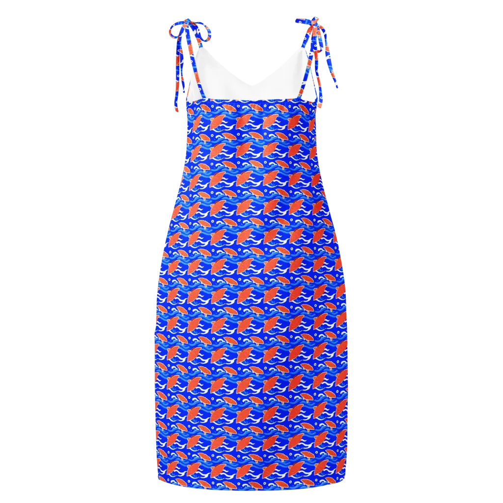 Neon River on Slip Dress — Back