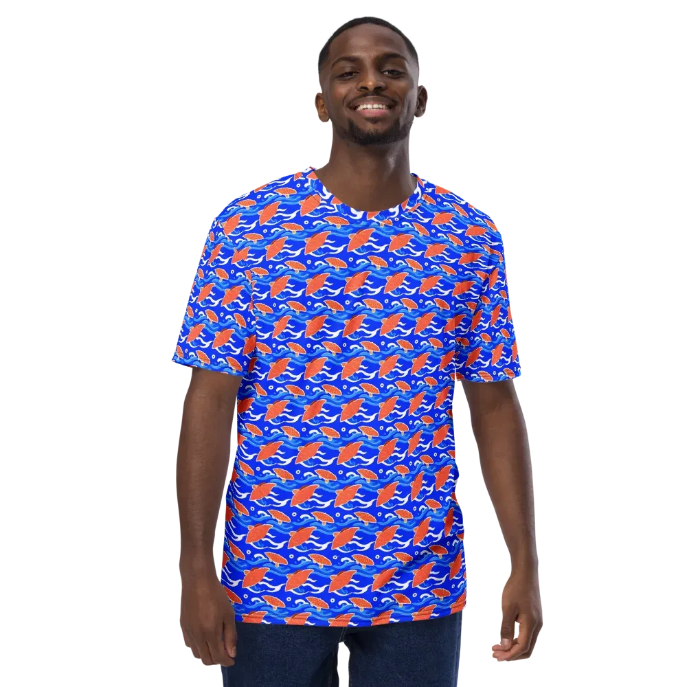 Neon River on Men's Crew Neck T-Shirt — Front
