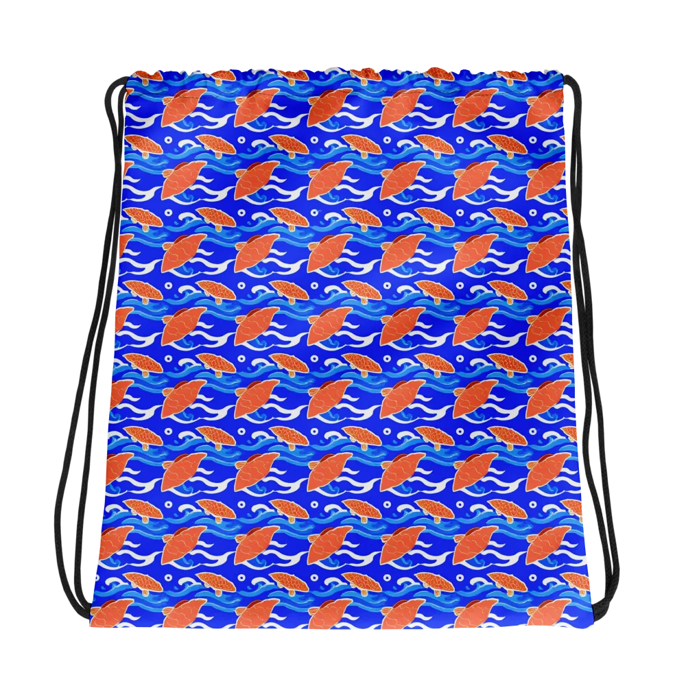 Neon River on Drawstring Bag — Photo