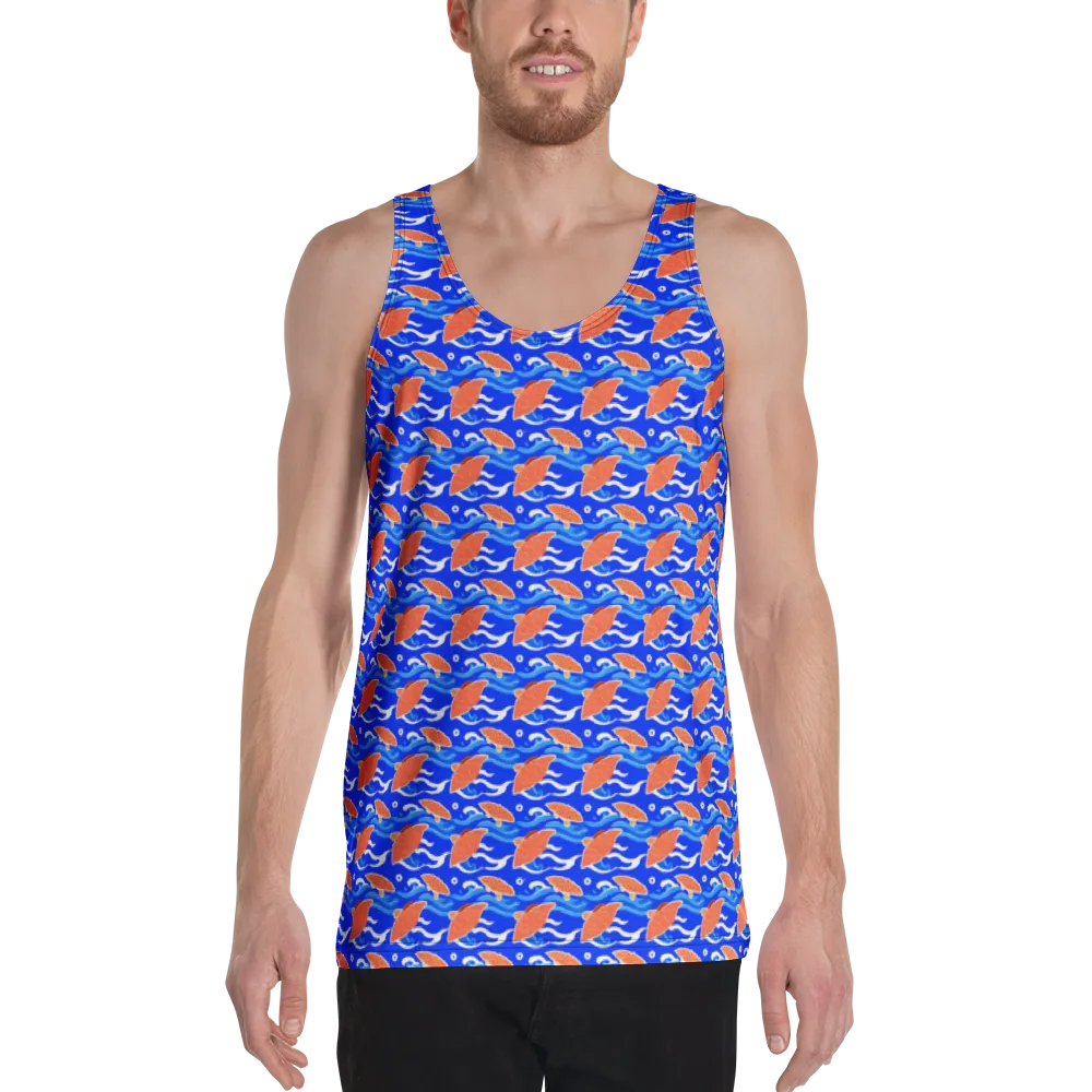 Neon River on Men's Tank Top — Front