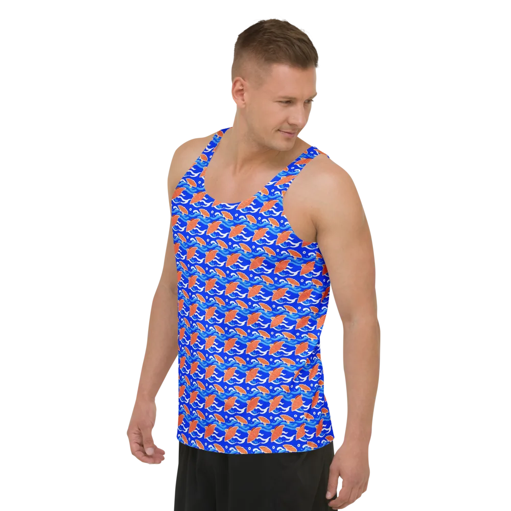 Neon River on Men's Tank Top — Left Front