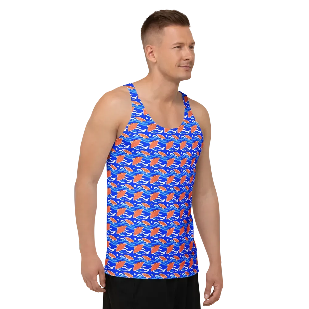 Neon River on Men's Tank Top — Right Front