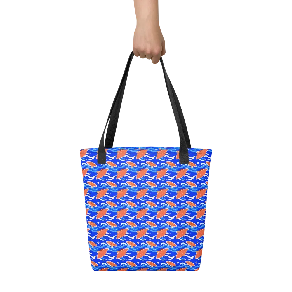 Neon River on Tote Bag — Front
