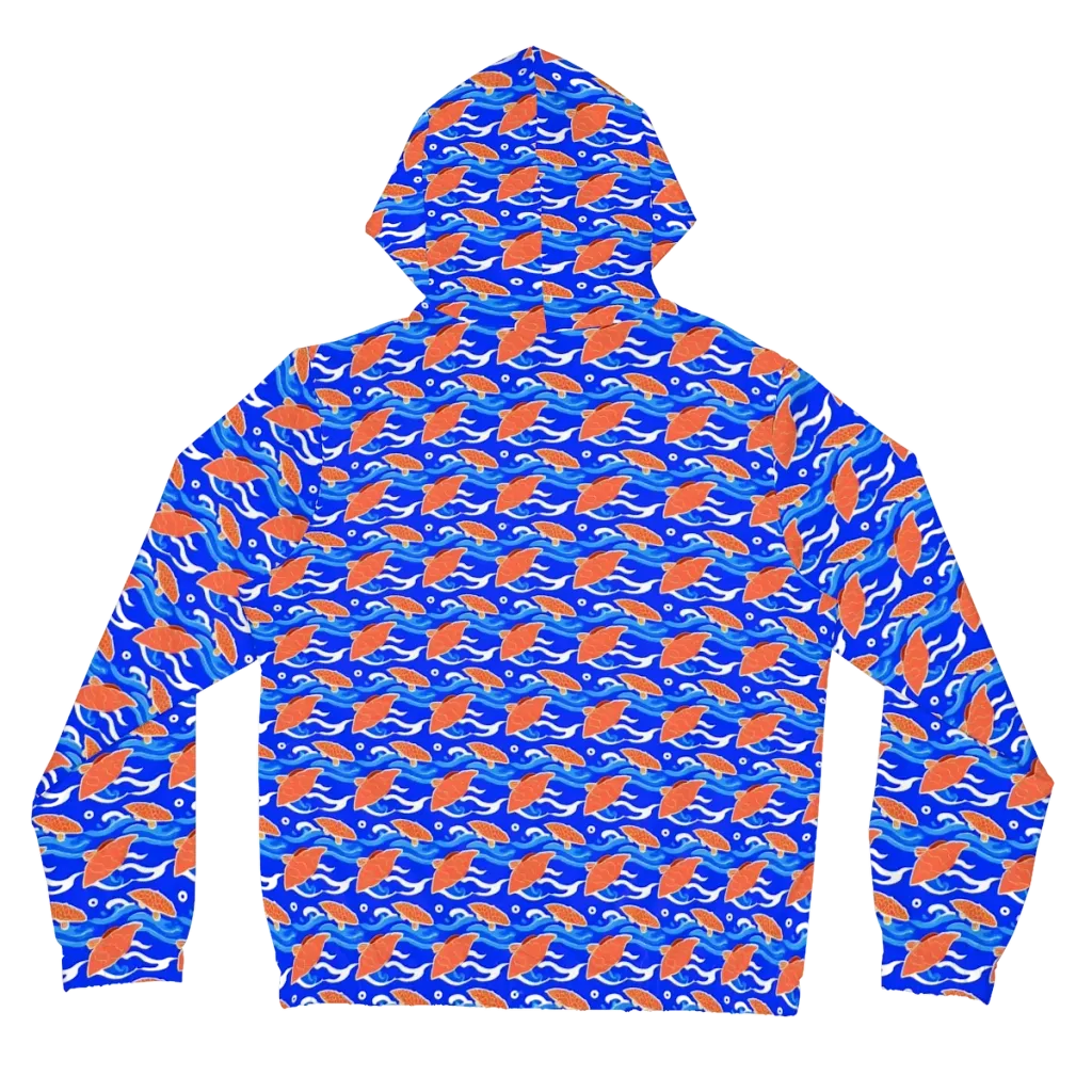 Neon River on Women's Full-Zip Hoodie — Back