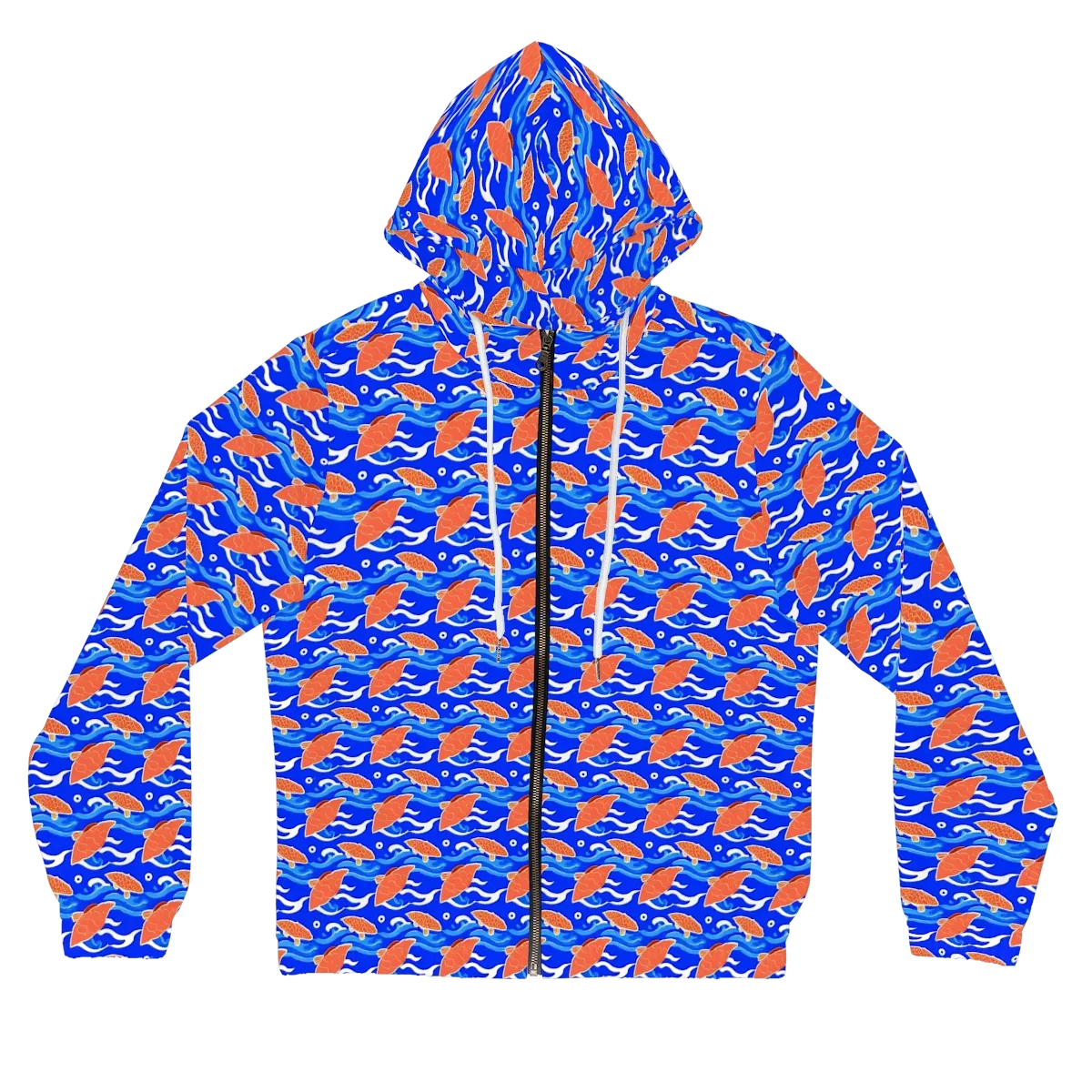 Neon River on Women's Full-Zip Hoodie — Front