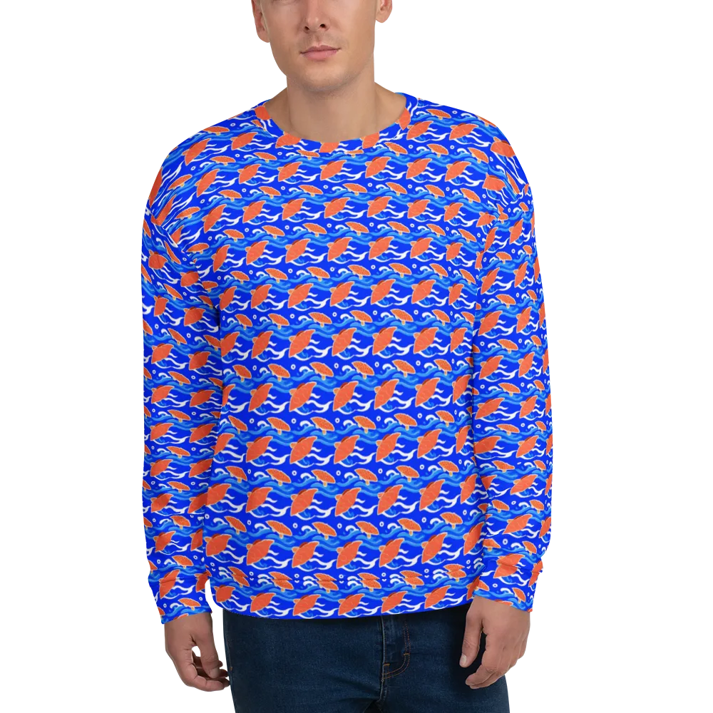 Neon River on Sweatshirt — Front