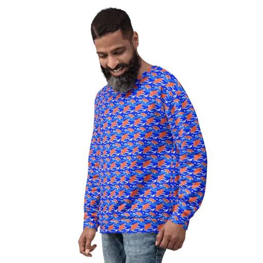 Neon River on a Sweatshirt