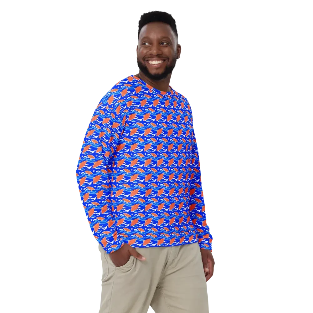 Neon River on Sweatshirt — Front