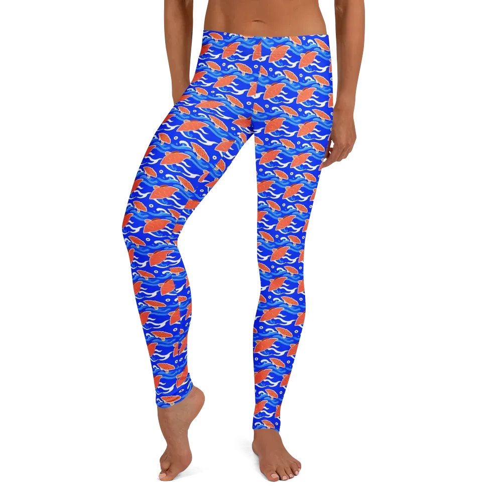 Neon River on Leggings — Front