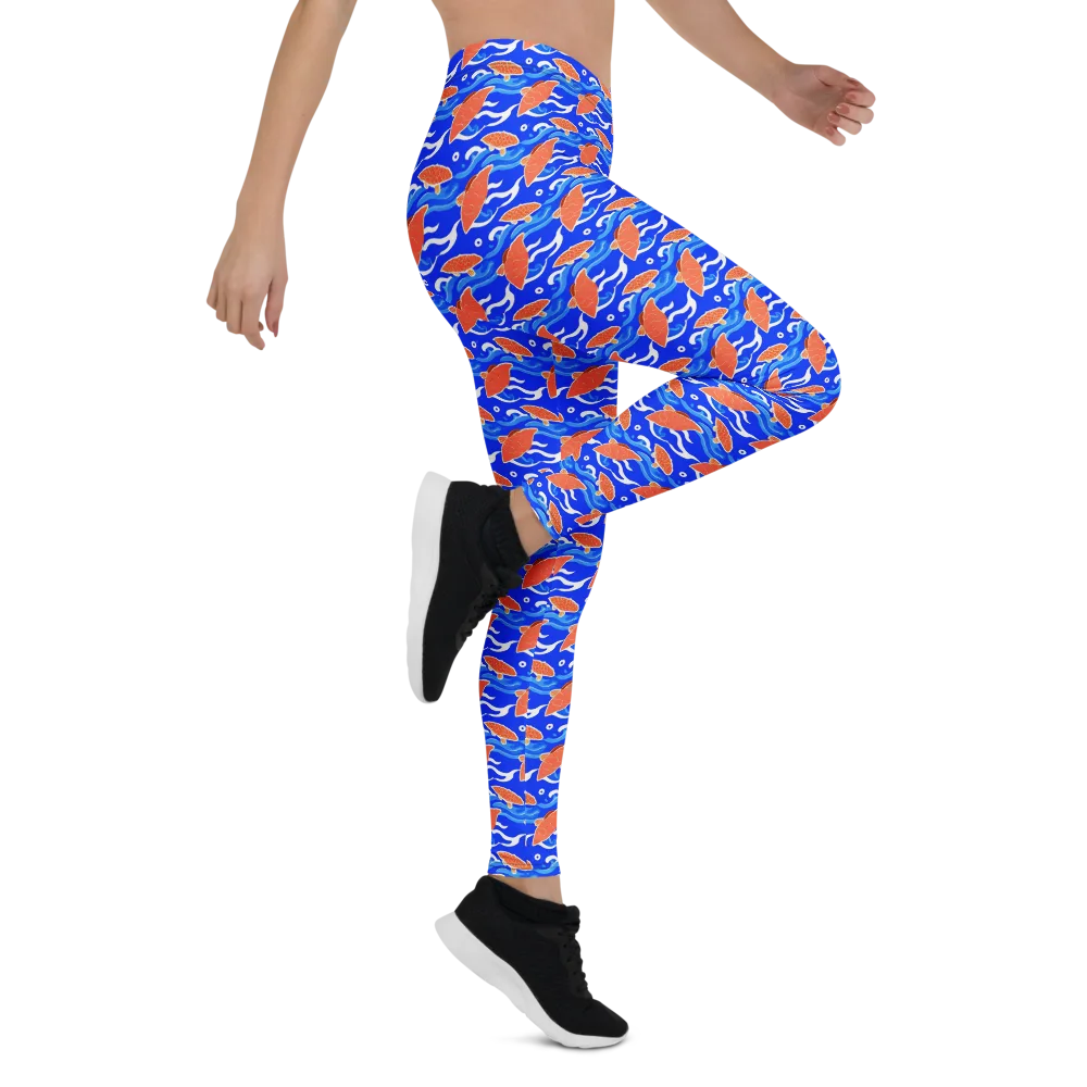 Neon River on Leggings — Right