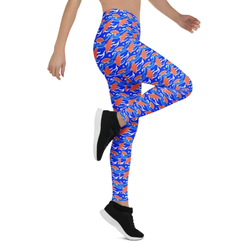 Neon River on a Leggings