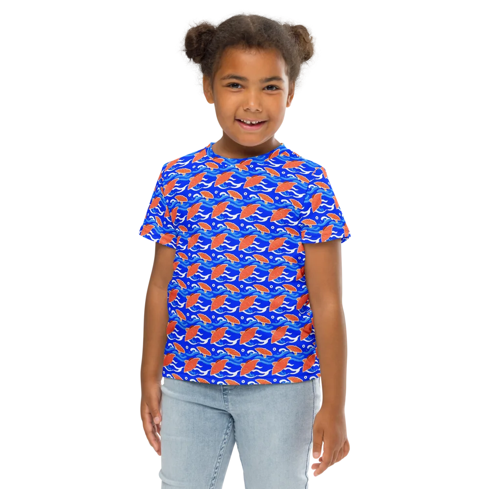 Neon River on Kids Crew Neck T-Shirt — Front