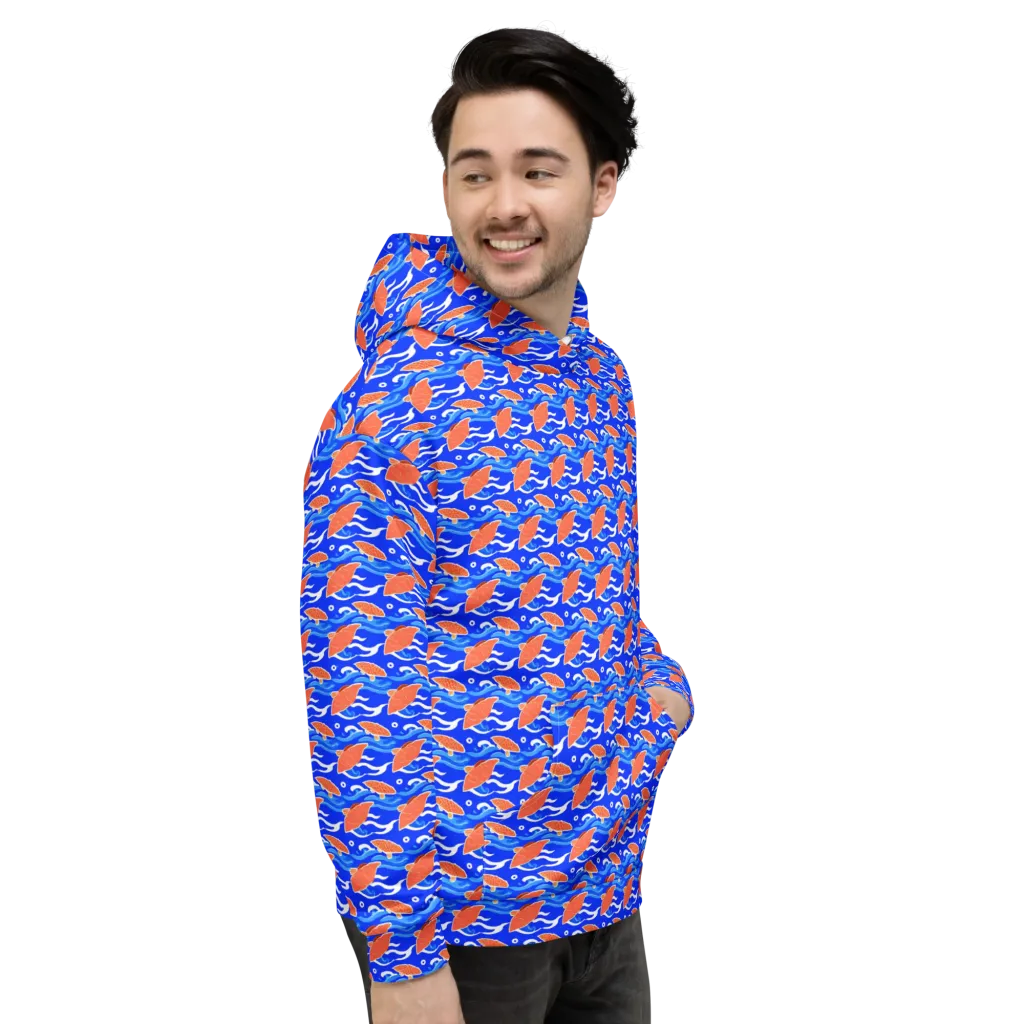Neon River on Hoodie — Right