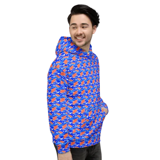 Neon River on a Hoodie
