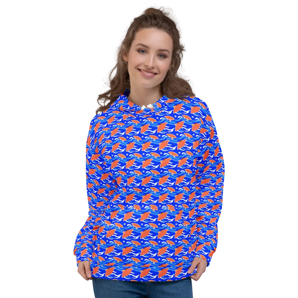 Neon River on Hoodie — Front