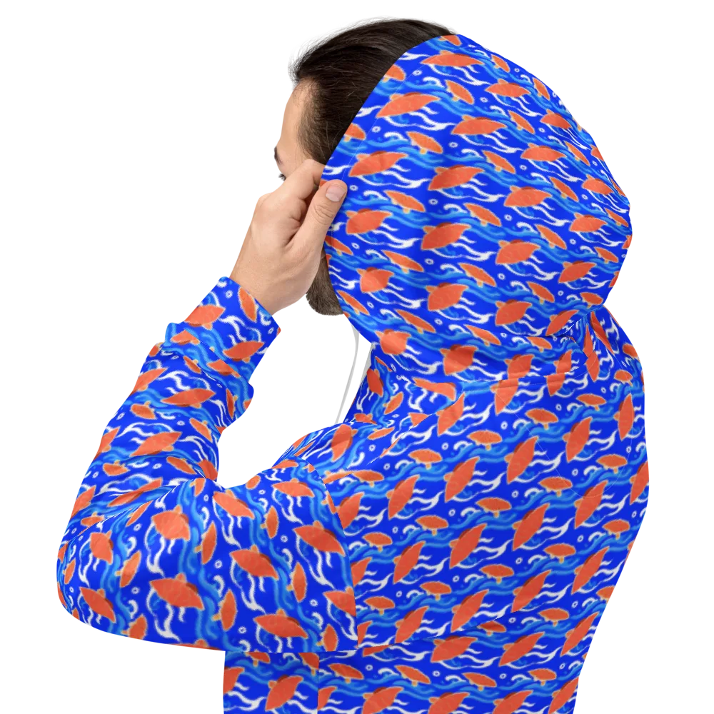 Neon River on Hoodie — Back