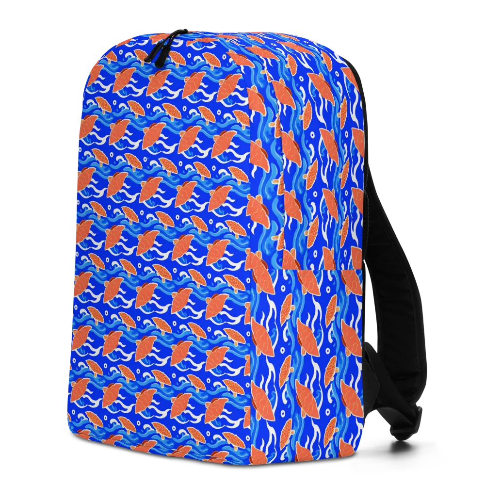 Neon River on Minimalist Backpack — Left