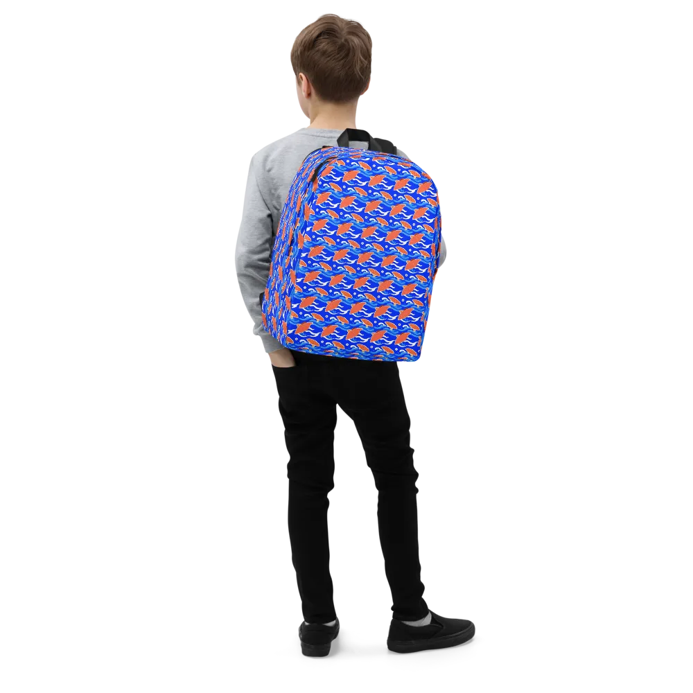 Neon River on Minimalist Backpack — Right Front