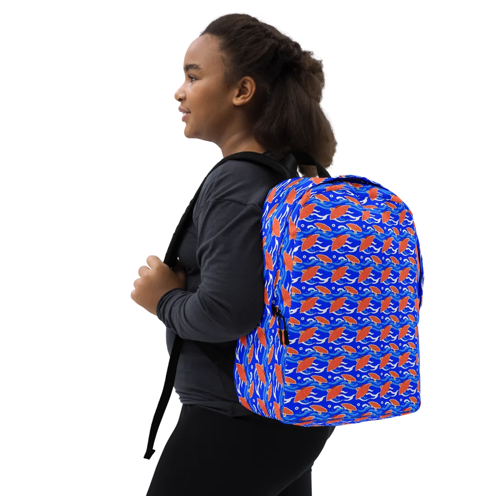 Neon River on Minimalist Backpack — Right Front