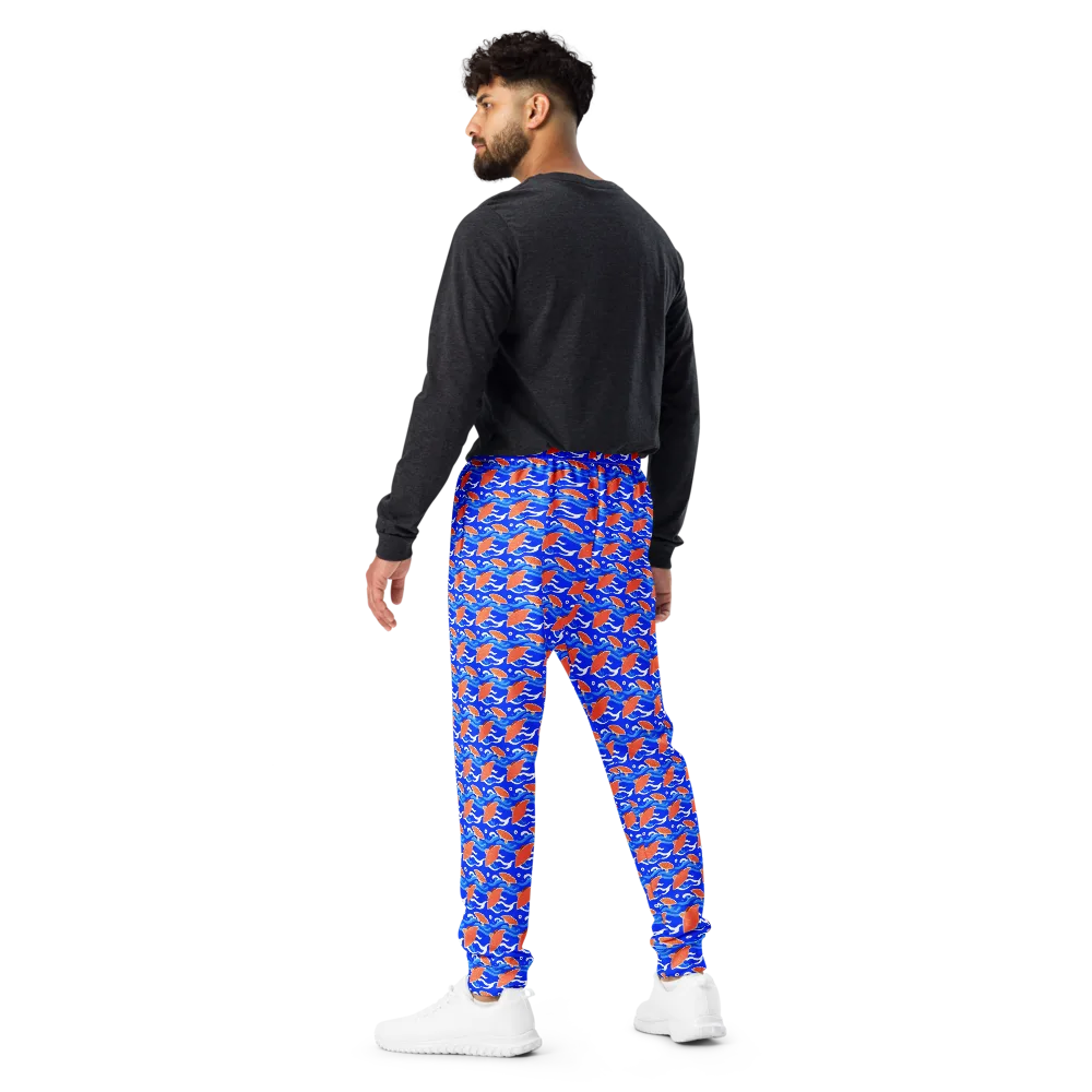 Neon River on Men's Joggers — Back