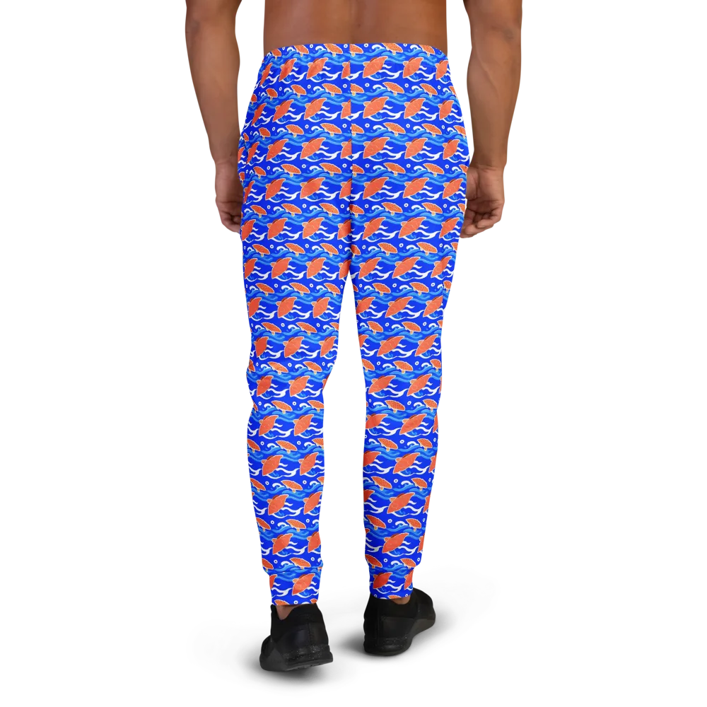 Neon River on Men's Joggers — Back