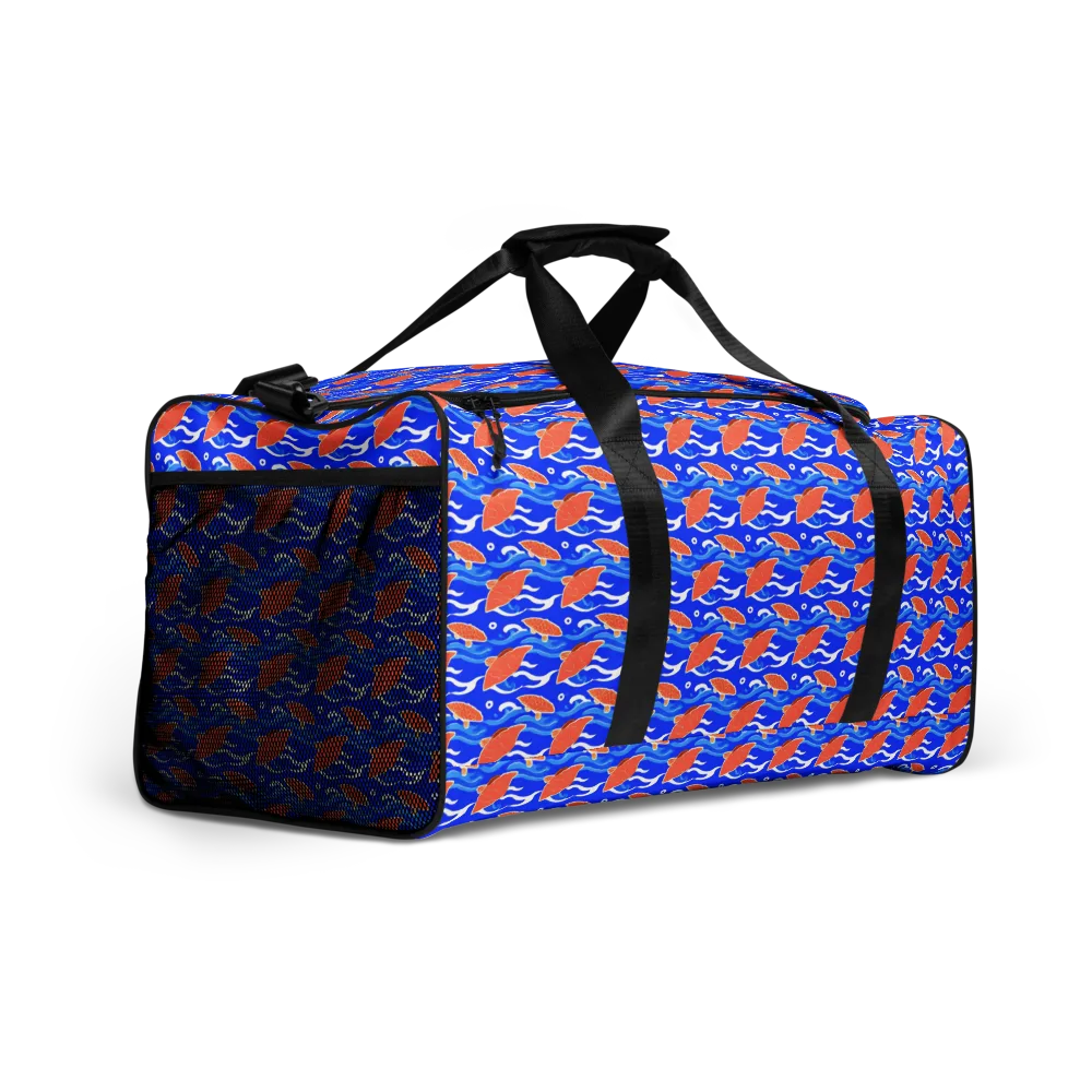 Neon River on Duffle Bag — Right Front