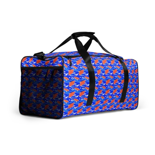 Neon River on a Duffle Bag