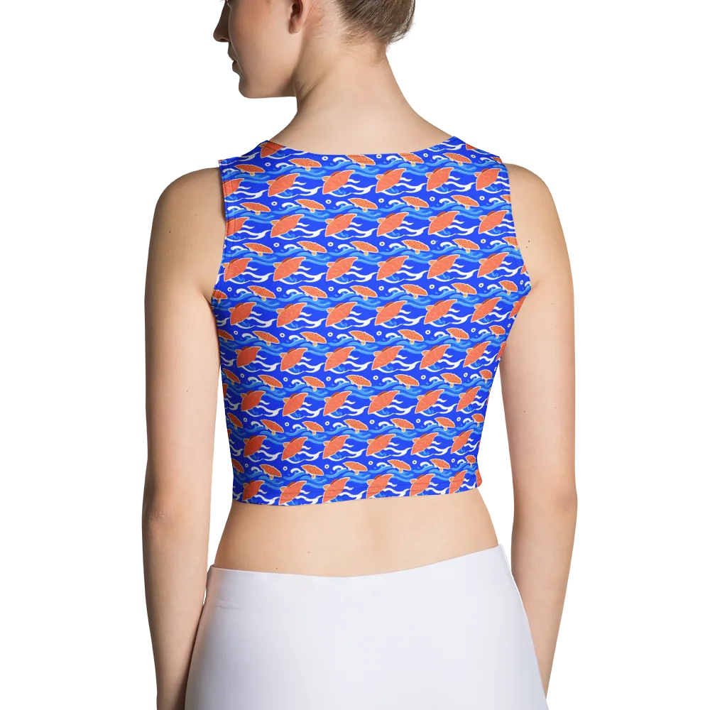 Neon River on Crop Top — Back