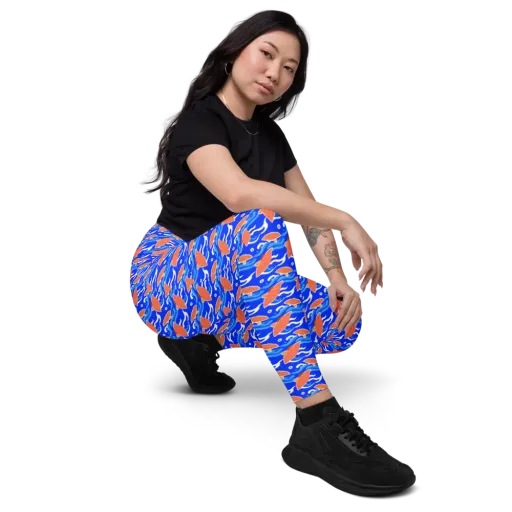 Neon River on a Leggings with Pockets