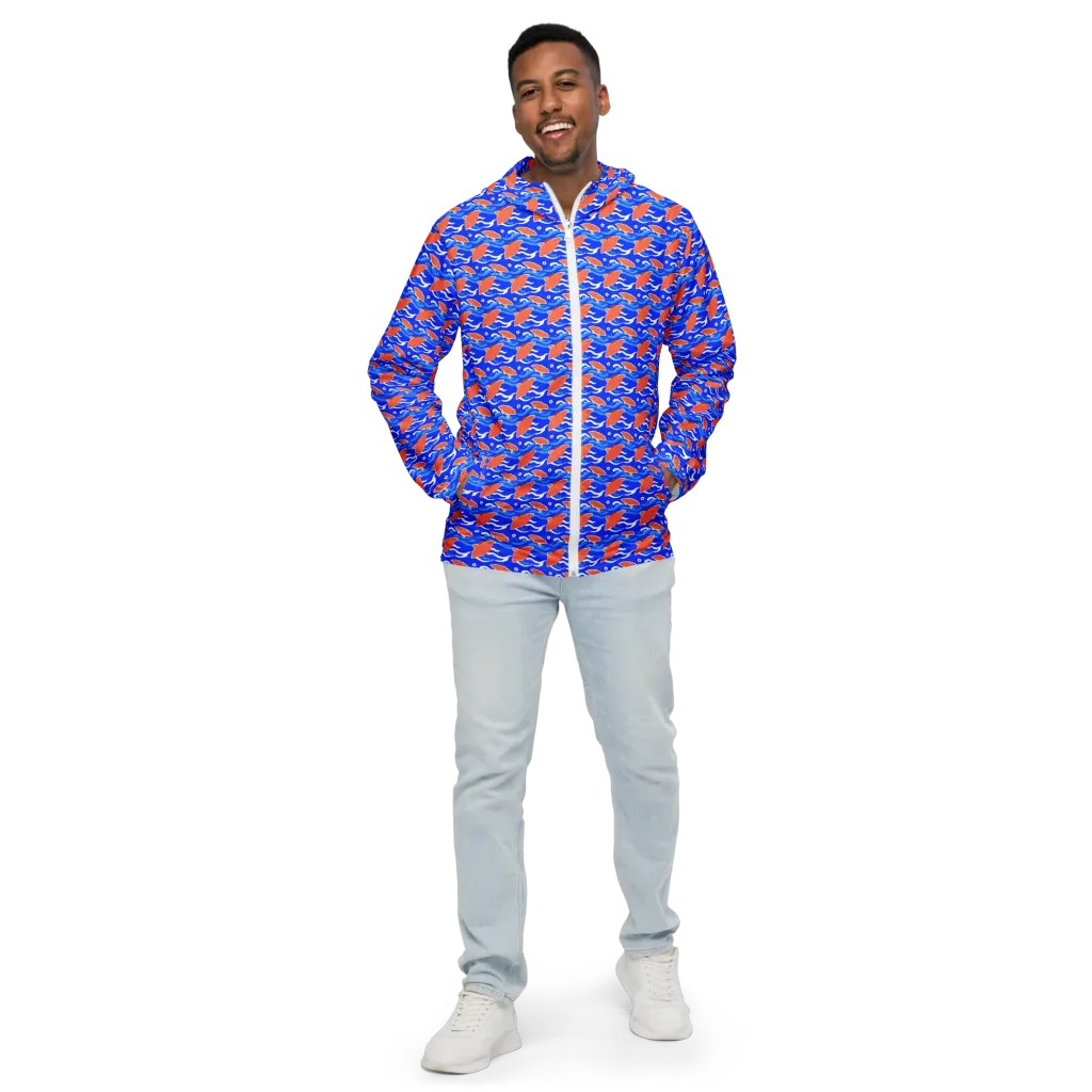 Neon River on Men's Windbreaker — Front