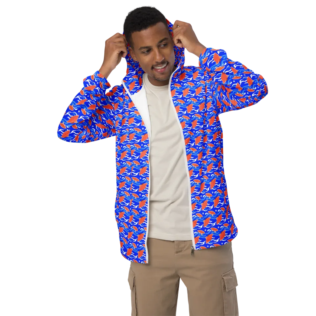 Neon River on Men's Windbreaker — Front