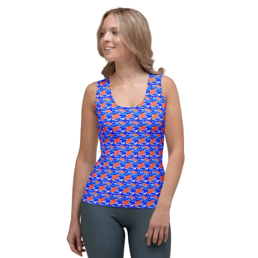 Neon River on a Women's Tank Top