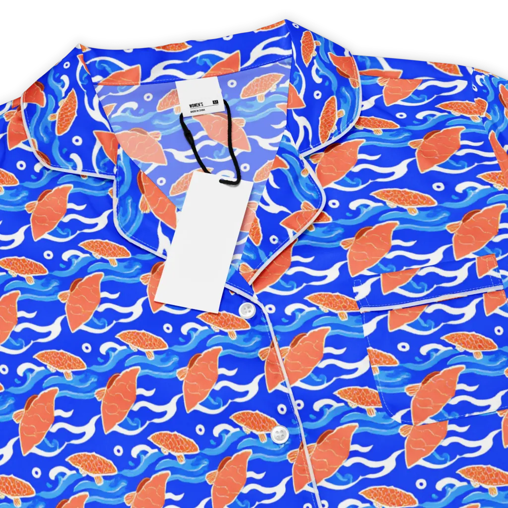 Neon River on Women's Short Sleeve Pajama Top — Product details
