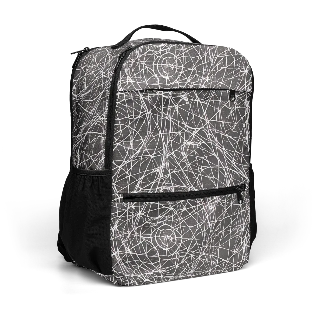 Ivory Static on Utility Backpack — Right Front