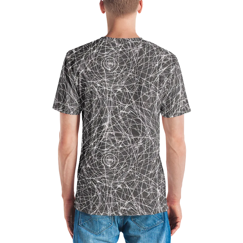Ivory Static on Men's Crew Neck T-Shirt — Back
