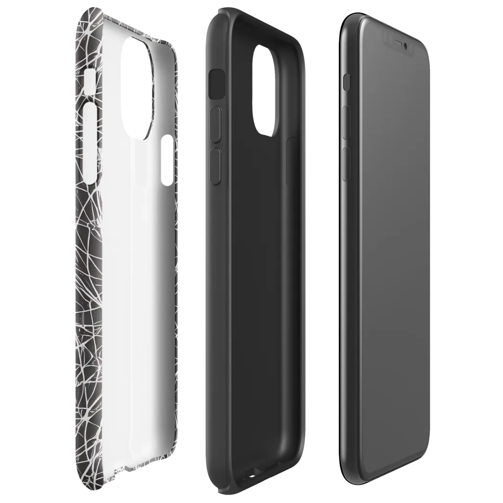 Ivory Static on Tough Case for iPhone® — Right