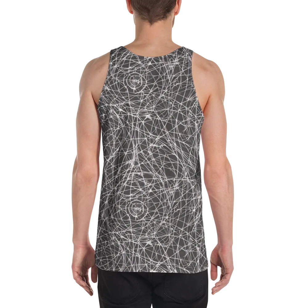 Ivory Static on Men's Tank Top — Back