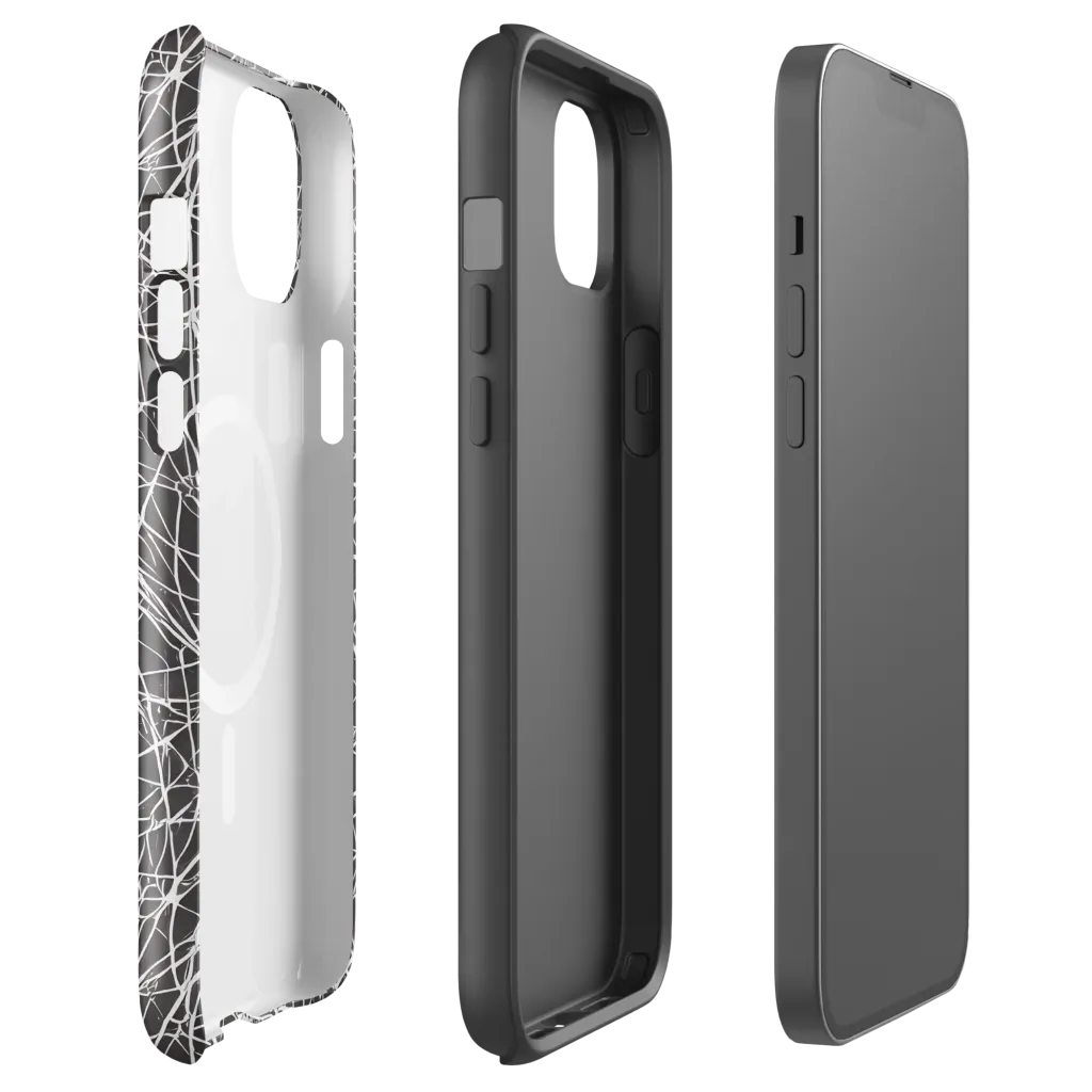 Ivory Static on MagSafe Tough Case for iPhone® — Front