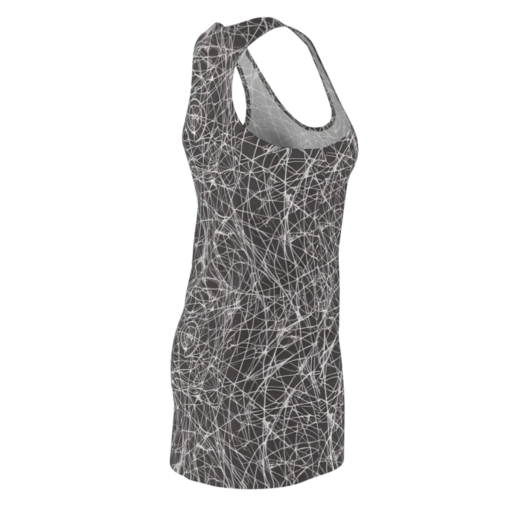 Ivory Static on Racerback Dress — Back Side