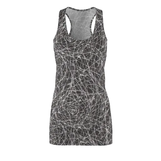Ivory Static on a Racerback Dress